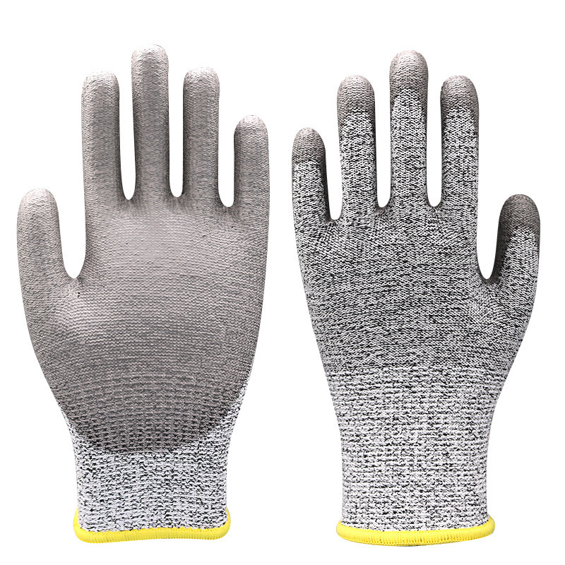 添盾 TD-GLC5223 PU5级防割手套 XL码 （单位：双）  灰色