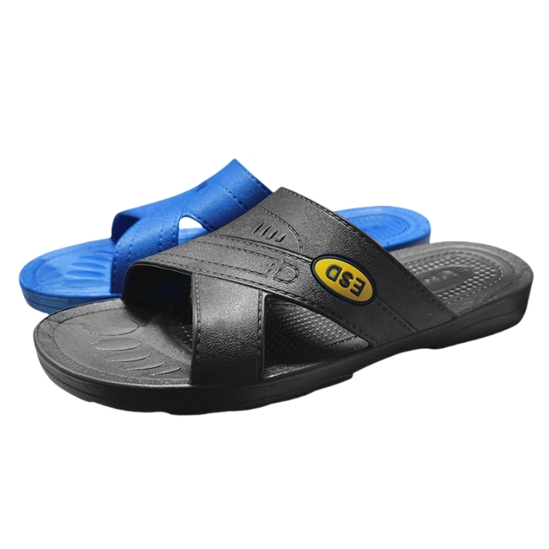 添盾 TD-STQ104 X型ESD防静电拖鞋 39码-40码 （单位：双）  黑色