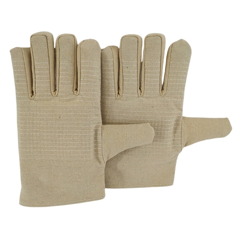 添盾 TD-GLCS16A 24线黄甲帆布手套  （单位：双）  黄色