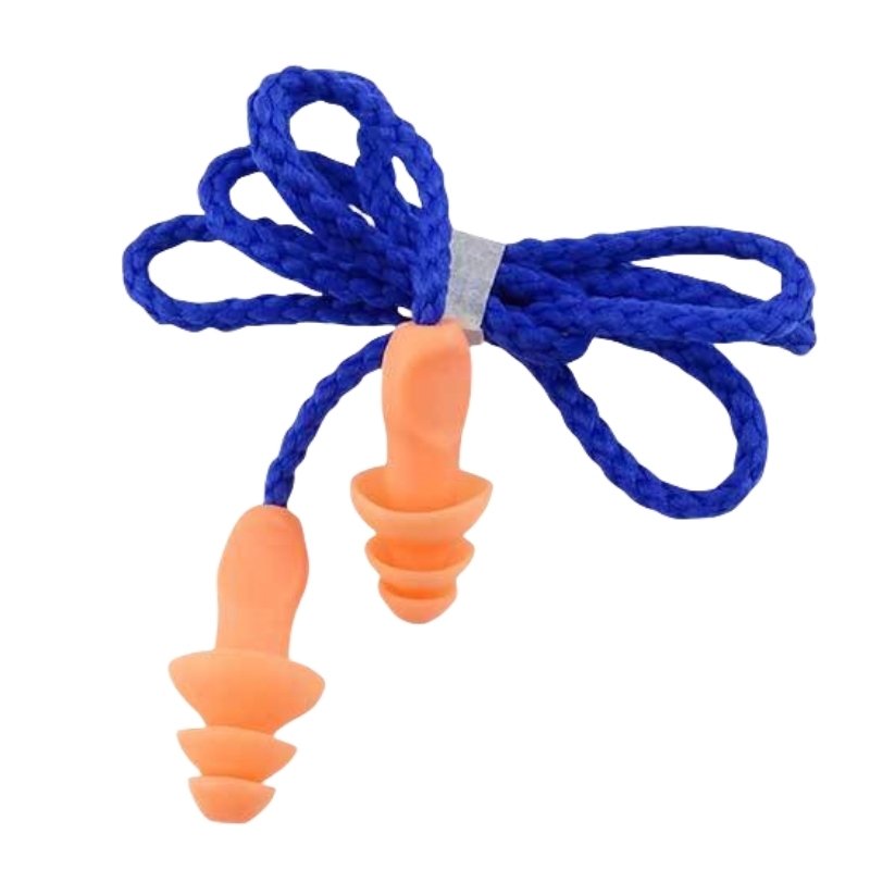 添盾 TD-HRY270 圣诞树型TPR硅胶带线耳塞  （单位：副）  橙色