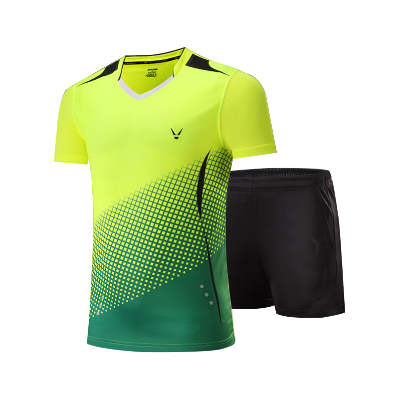 圣希奴 3860 羽毛球服 男  （单位：套）  荧光绿