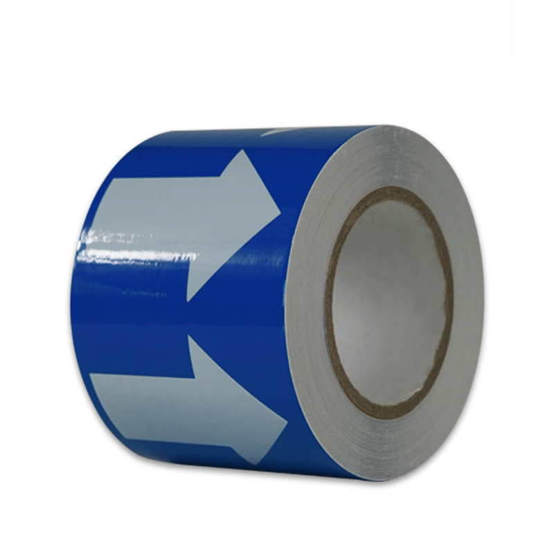 安赛瑞 33526 管道流向箭头带 10cm*27m （单位：张）  蓝白