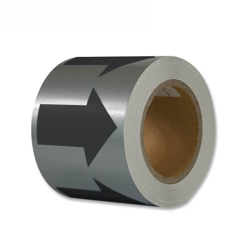 安赛瑞 33538 管道流向箭头带 10cm*27m （单位：张）  灰黑