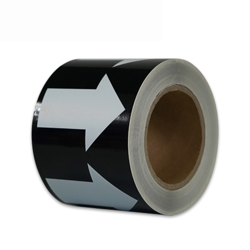 安赛瑞 33550 管道流向箭头带 10cm*27m （单位：张）  黑白