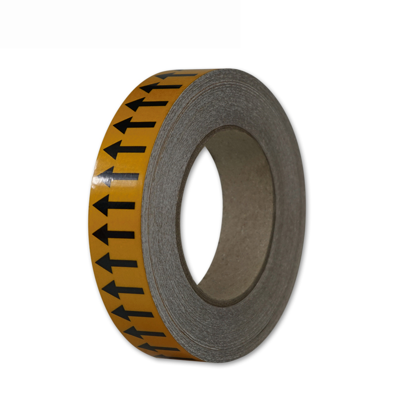 安赛瑞 33503 反光管道流向箭头带 2.5cm*27m （单位：张）  黄黑