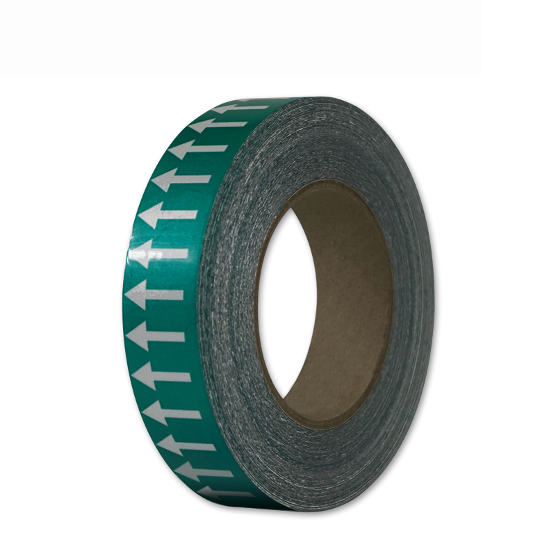 安赛瑞 33521 反光管道流向箭头带 2.5cm*27m （单位：张）  绿白