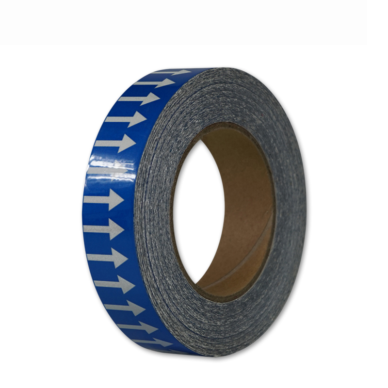 安赛瑞 33527 反光管道流向箭头带 2.5cm*27m （单位：张）  蓝白