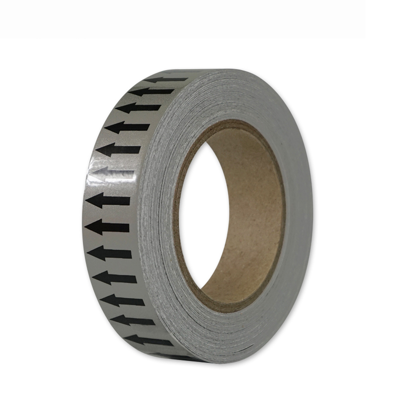 安赛瑞 33539 反光管道流向箭头带 2.5cm*27m （单位：张）  灰黑