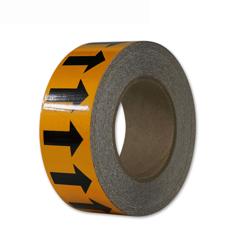 安赛瑞 33504 反光管道流向箭头带 5cm*27m （单位：张）  黄黑