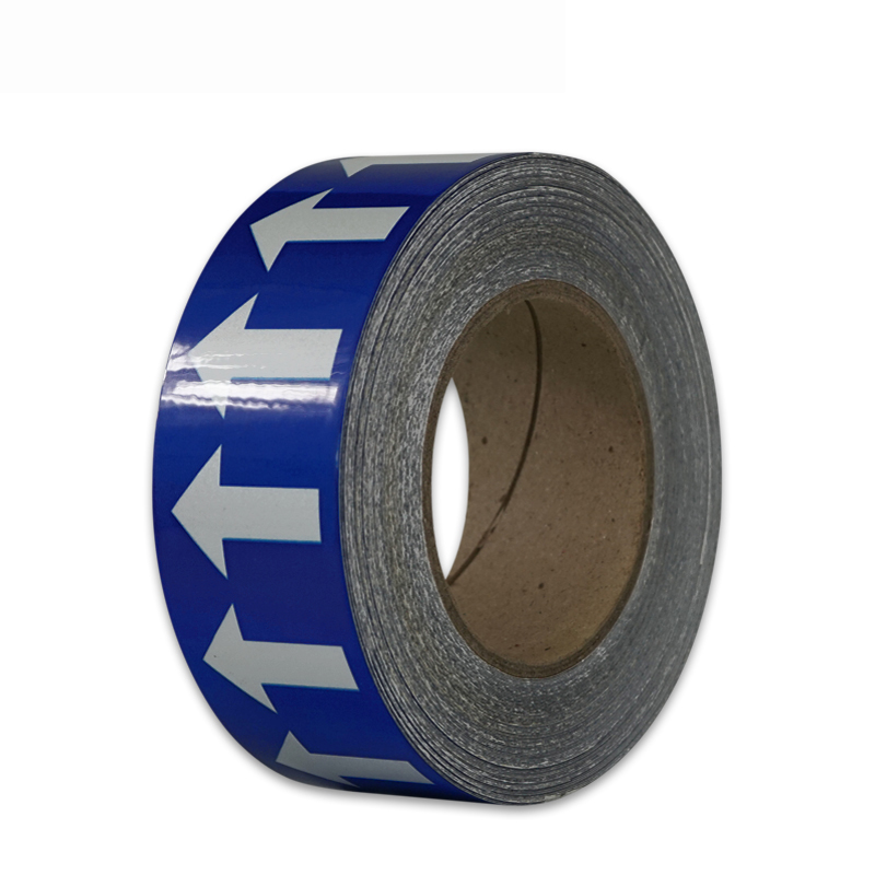 安赛瑞 33528 反光管道流向箭头带 5cm*27m （单位：张）  蓝白