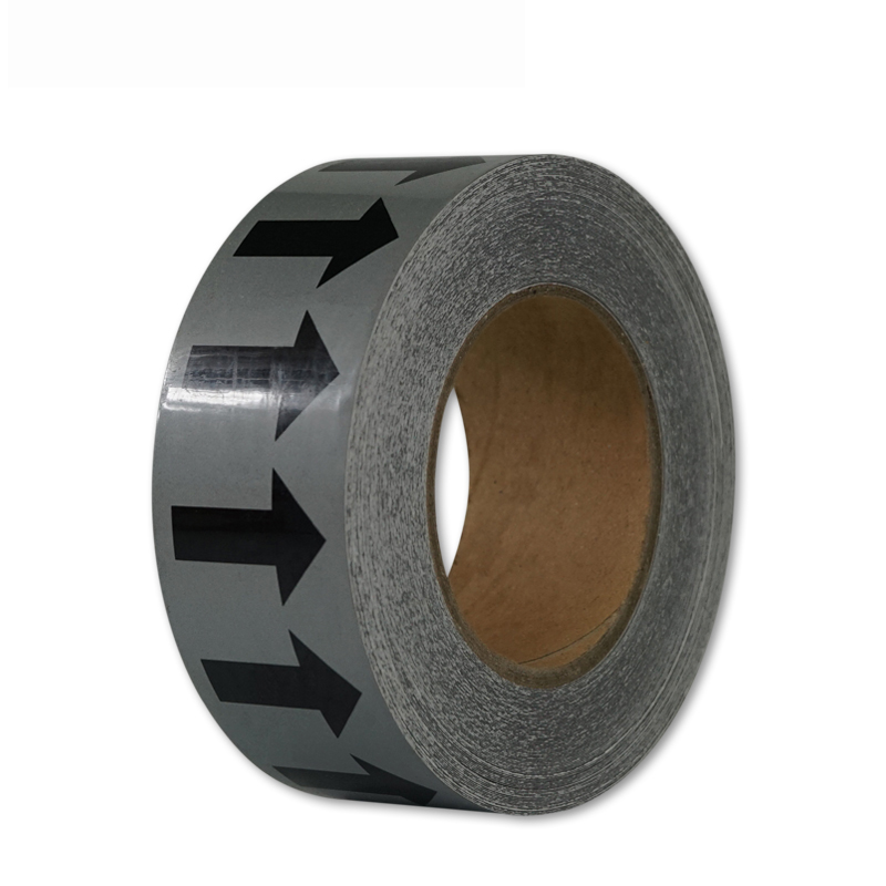 安赛瑞 33540 反光管道流向箭头带 5cm*27m （单位：张）  灰黑