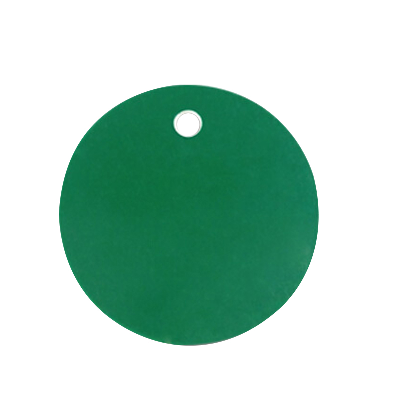 安赛瑞 14792 圆形空白塑料吊牌 Φ50.8mm 100个/包 （单位：包）  绿色