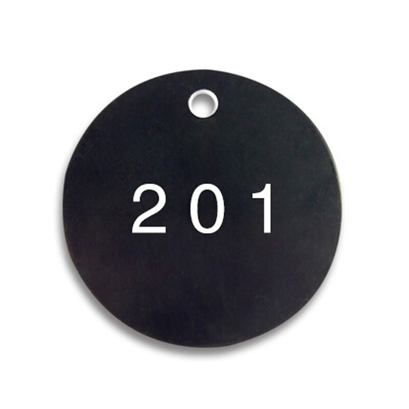 安赛瑞 14849 圆形塑料号码吊牌 Φ31.8mm 100个/包 （单位：包） 编号201-300 黑白
