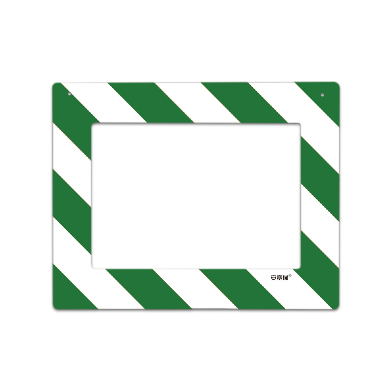 安赛瑞 12139 PVC材质 悬挂式区域标识框 398*522mm （单位：个） A3 绿白