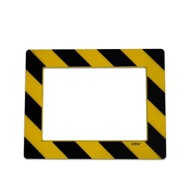 安赛瑞 12140 PVC材质 悬挂式区域标识框 398*312mm （单位：个） A4 黄黑