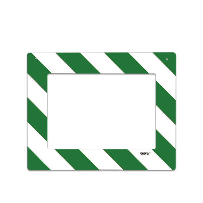 安赛瑞 12142 PVC材质 悬挂式区域标识框 398*312mm （单位：个） A4 绿白
