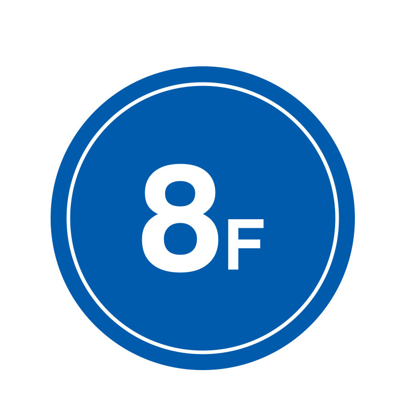 安赛瑞 39490 塑料板 楼层指示标识 &Phi;30cm （单位：个） 8F 