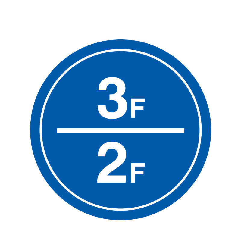 安赛瑞 39498 塑料板 楼层指示标识 &Phi;30cm （单位：个） 3F/2F 