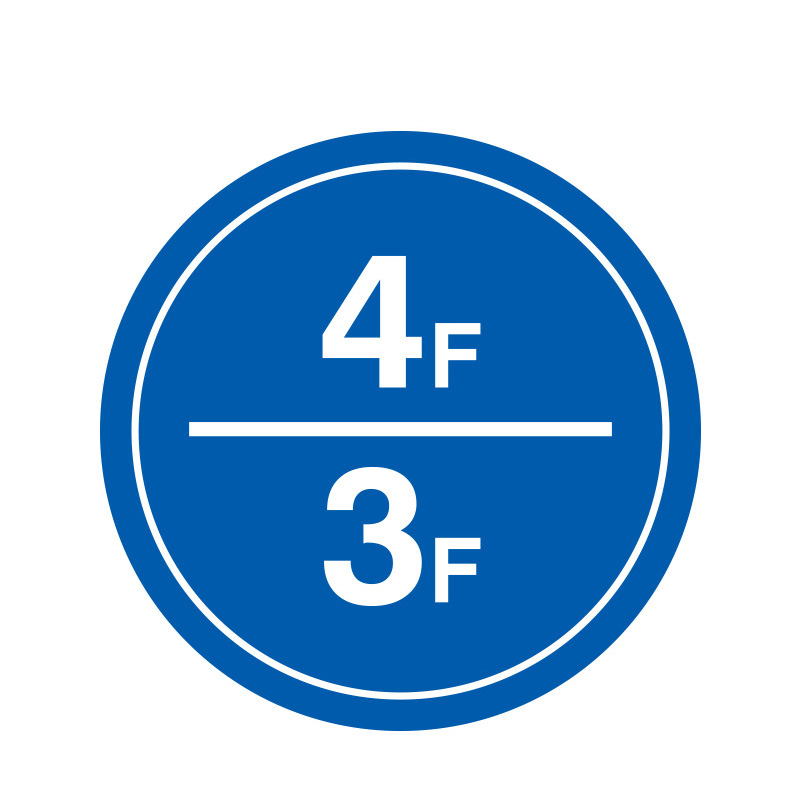 安赛瑞 39499 塑料板 楼层指示标识 &Phi;30cm （单位：个） 4F/3F 