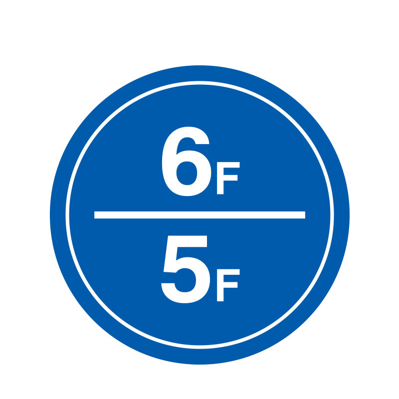 安赛瑞 39501 塑料板 楼层指示标识 &Phi;30cm （单位：个） 6F/5F 