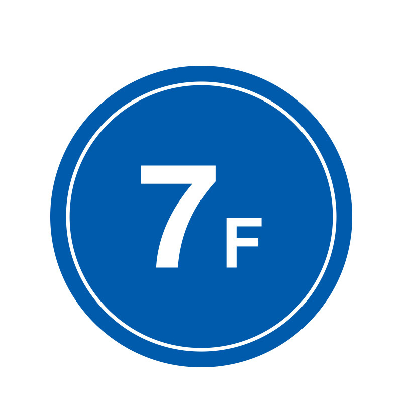 安赛瑞 39512 塑料板 楼层指示标识 &Phi;45cm （单位：个） 7F 