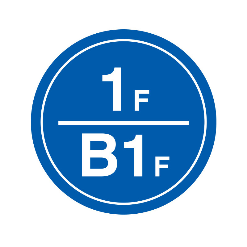 安赛瑞 39519 塑料板 楼层指示标识 &Phi;45cm （单位：个） 1F/B1F 