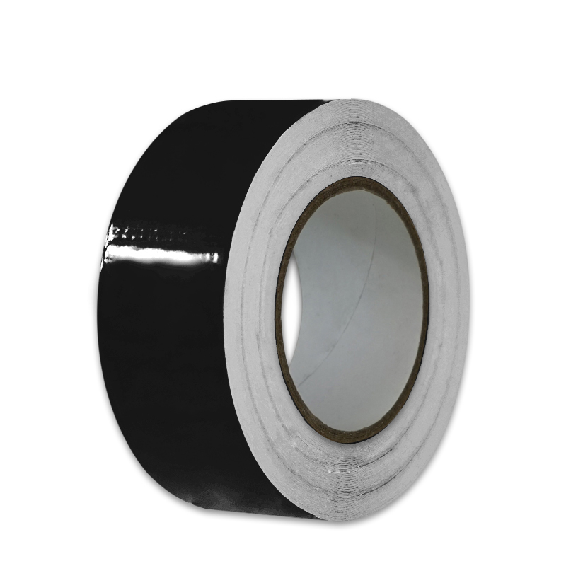 安赛瑞 33602 乙烯不干胶 管道标识色环带 2.5cm*27m （单位：卷）  黑色