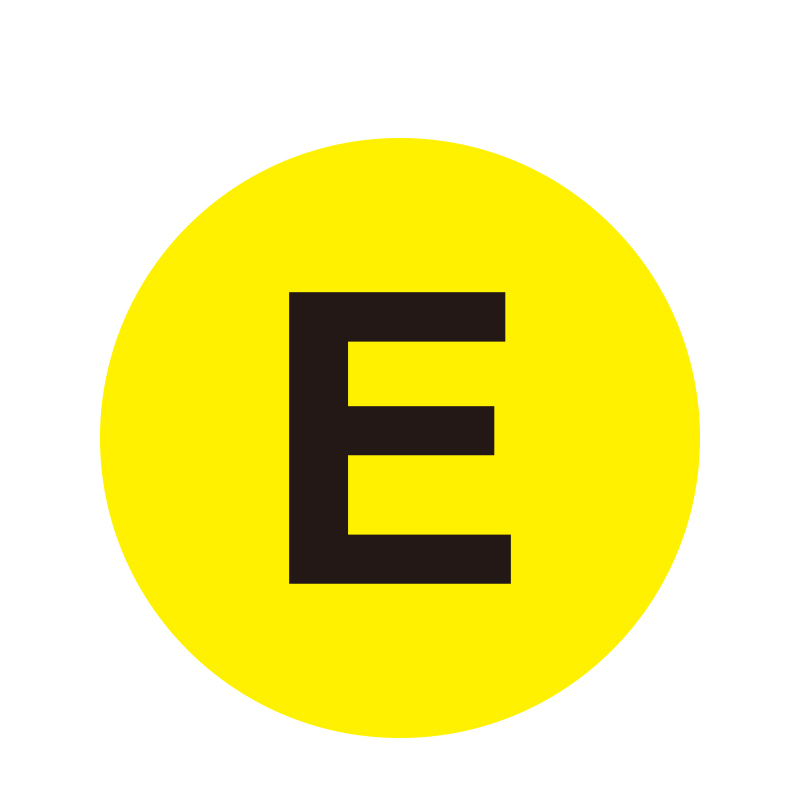 安赛瑞 12163 耐磨PC材料 耐磨库位编号地贴 Φ20cm （单位：个） E 