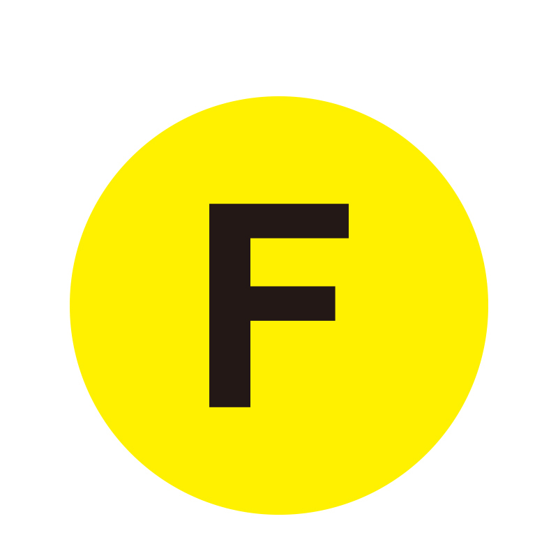 安赛瑞 12164 耐磨PC材料 耐磨库位编号地贴 Φ20cm （单位：个） F 