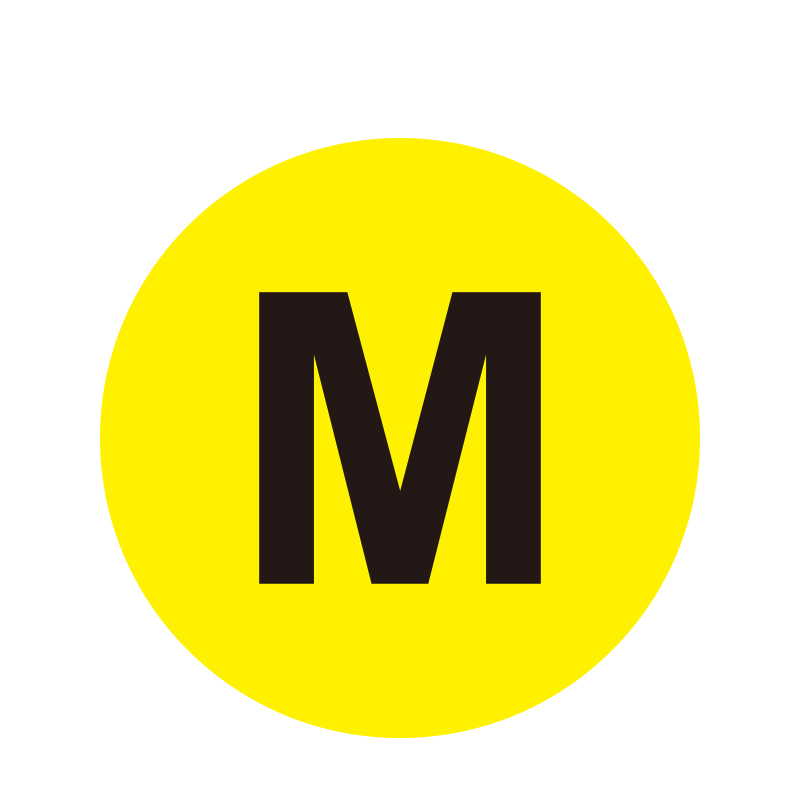 安赛瑞 12171 耐磨PC材料 耐磨库位编号地贴 &Phi;20cm （单位：个） M 