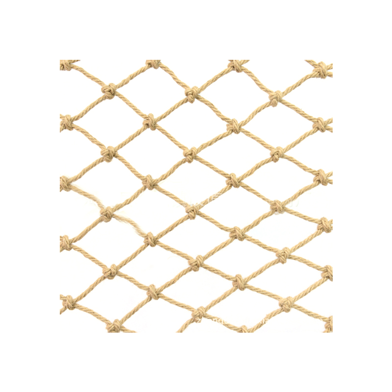安赛瑞 12529 定制麻绳安全网 Φ10mm 网孔10cm （单位：平米） 长宽可定制 