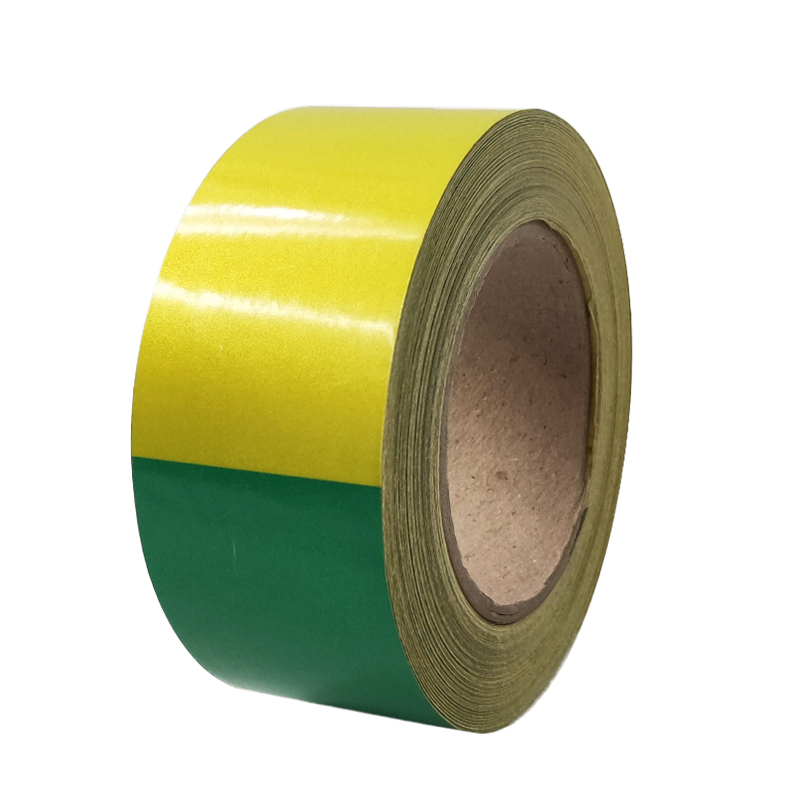 安赛瑞 12416 反光电力黄绿接地线胶带 5cm*20m （单位：卷）  