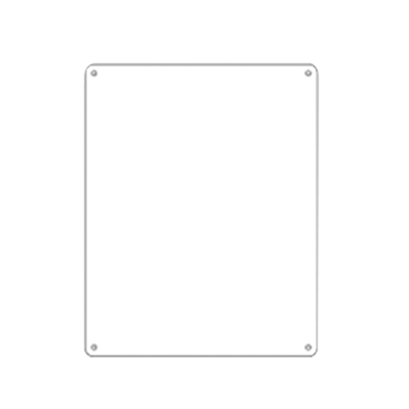 安赛瑞 10533 塑料板 空白书写安全标识牌 25*31.5cm 5片/包 （单位：包） 空白板 白色