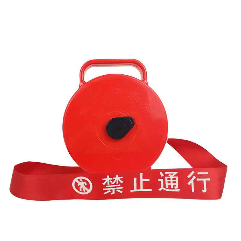 安赛瑞 13938 锦纶材质 手提式电力安全警示带 5cm*100m （单位：卷） 禁止通行 