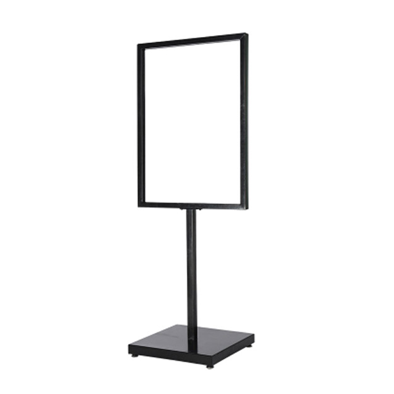 安赛瑞 10610 铁质 立式广告立牌 50*70cm （单位：个） 总高135cm 黑色