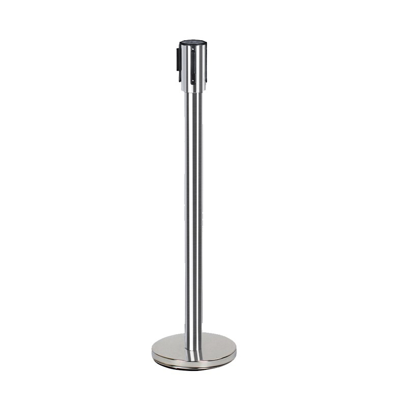 安赛瑞 10016-2 经济型不锈钢伸缩带隔离柱 2根/包 （单位：包） 不锈钢 原色