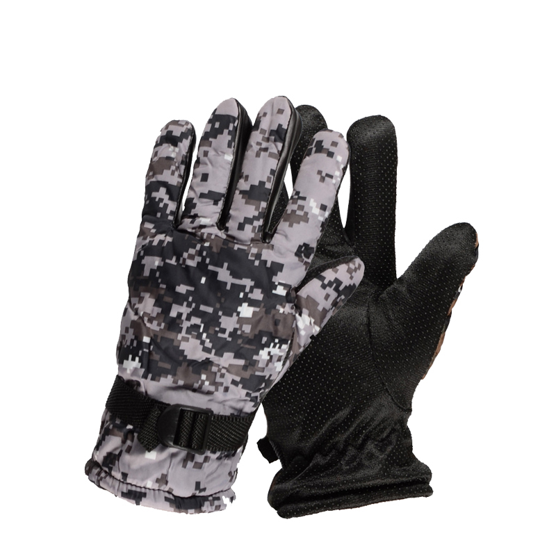 安赛瑞 25558 加绒迷彩手套 均码 （单位：双）  迷彩灰