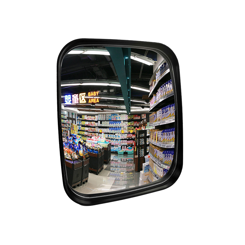 安赛瑞 25568 轻便型方形广角镜 16*19cm （单位：个）  黑色