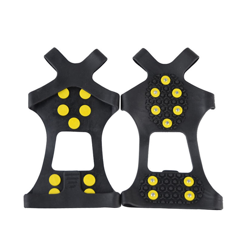 安赛瑞 25611 冰爪防滑鞋套 XL码 43-46码 （单位：双）  黑色