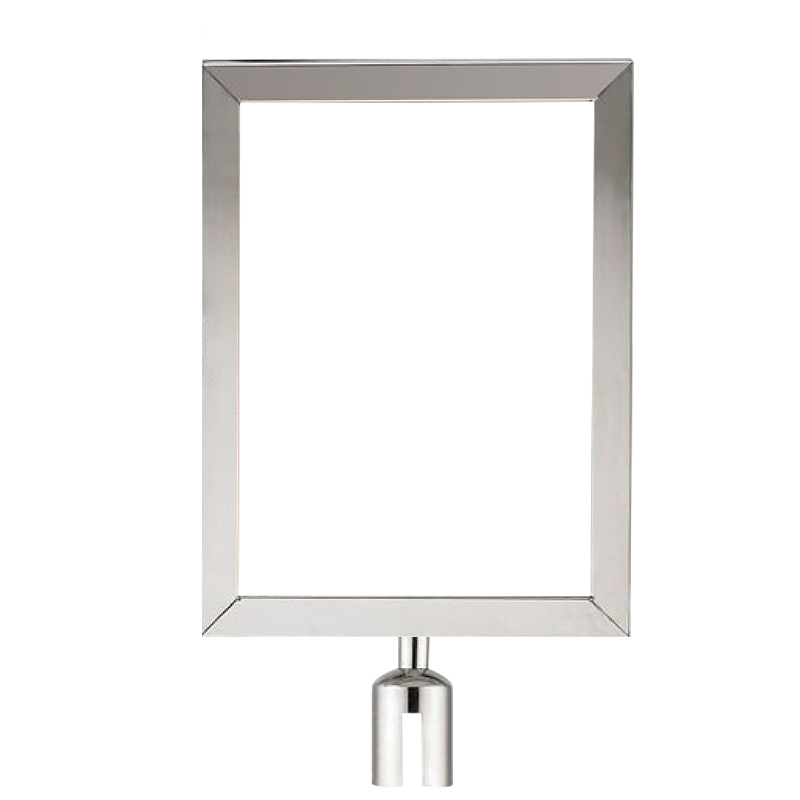 安赛瑞 25983 不锈钢隔离柱插牌 425*305mm （单位：个） (A3)竖款 