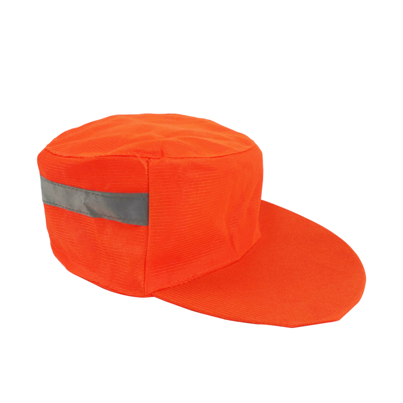 安赛瑞 28833 环卫工作帽 均码 （单位：顶） 涤棉 橘红色