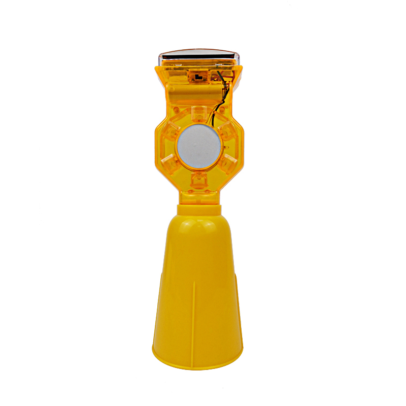 安赛瑞 25838 太阳能路锥警示灯 长度33cm φ12cm （单位：个）  黄色