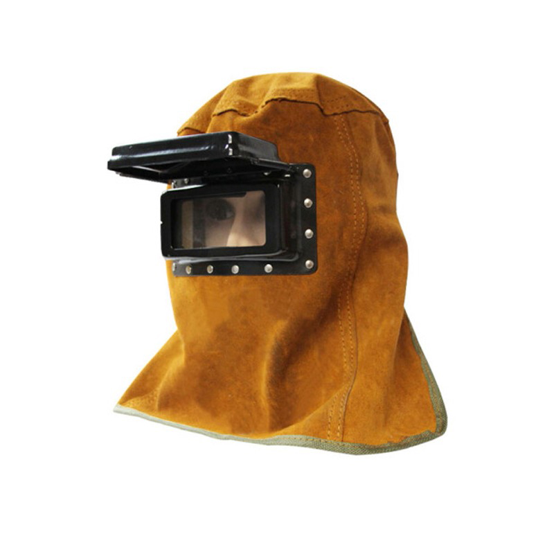 金思丹博 头戴式 牛皮面罩  （单位：个）  棕色