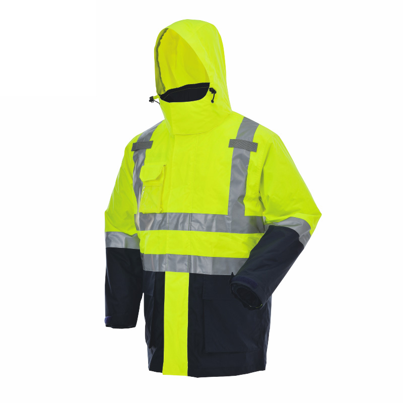 安大叔 JJ-B406 多功能棉衣 2XL码 （单位：件）  荧光黄