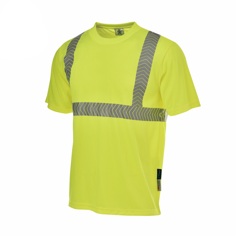 安大叔 JJ-E804 反光T恤 XL码 （单位：件）  荧光黄