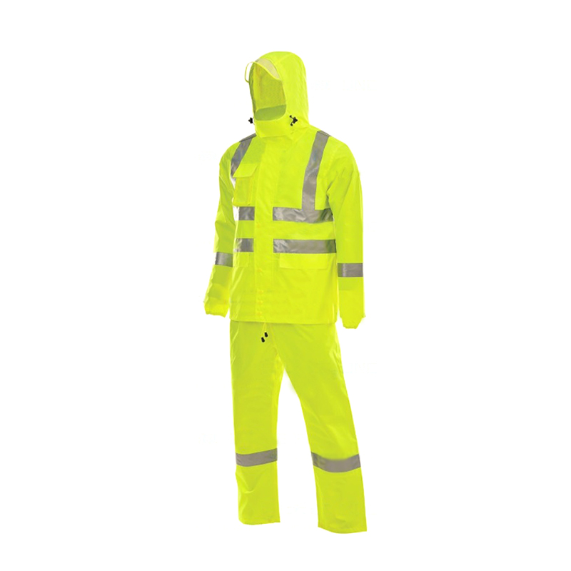 安大叔 D763/C890 警示雨衣 M码 （单位：套）  荧光黄