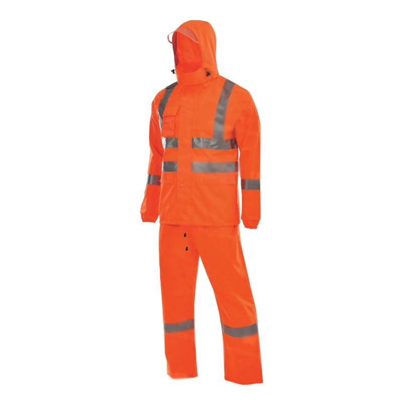 安大叔 D763/C890 警示雨衣 2XL码 （单位：套）  荧光橙