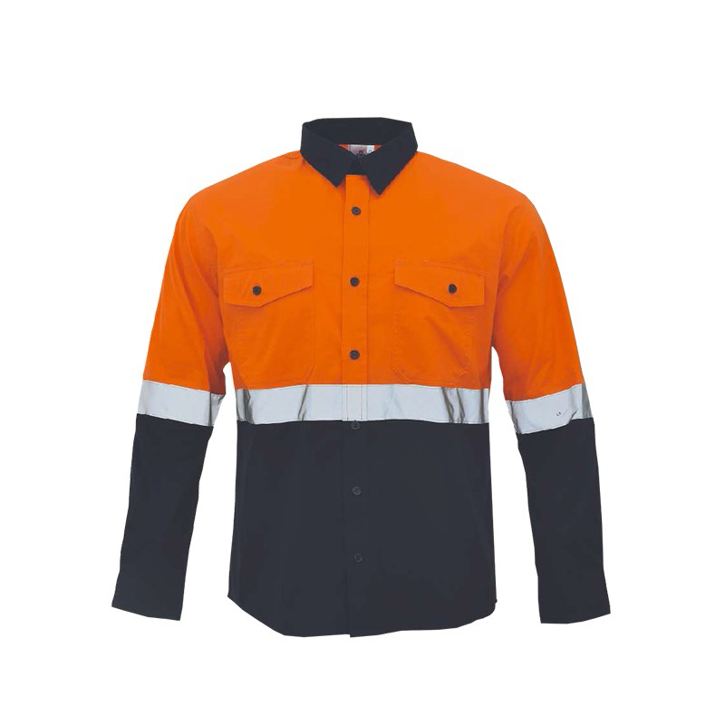 安大叔 JJ-G396 警示工作服 2XL码 （单位：件）  橘红拼深蓝色