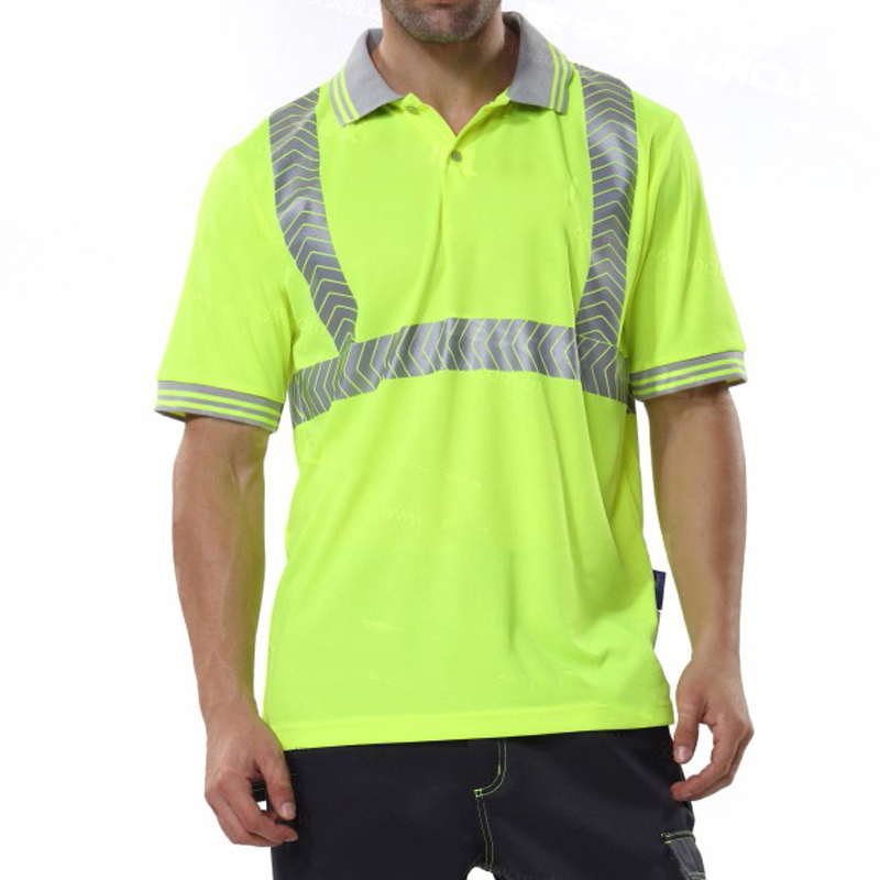 安大叔 JJ-E773 反光T恤 2XL码 （单位：件）  荧光黄