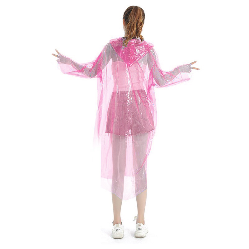 易美丽诺 LC0046 一次性雨衣 70g 10个/包 开扣带抽绳式 （单位：包）  